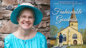 Author Brenda Cox and her book Fashionable Goodness.