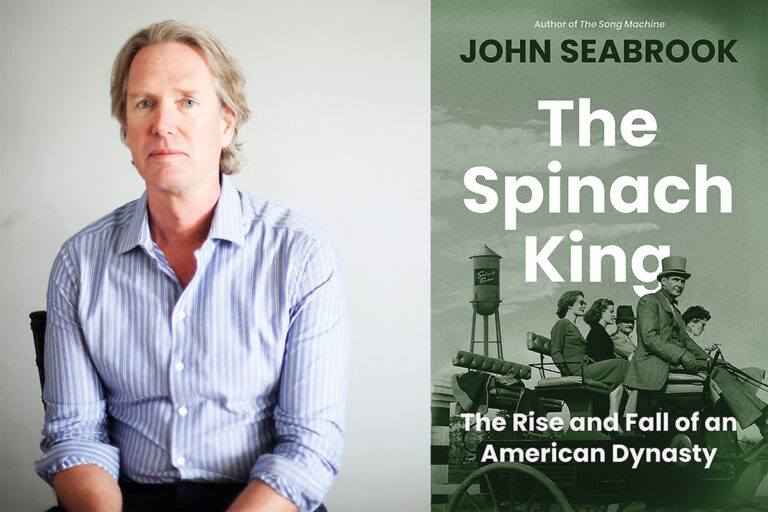 John Seabrook with book cover